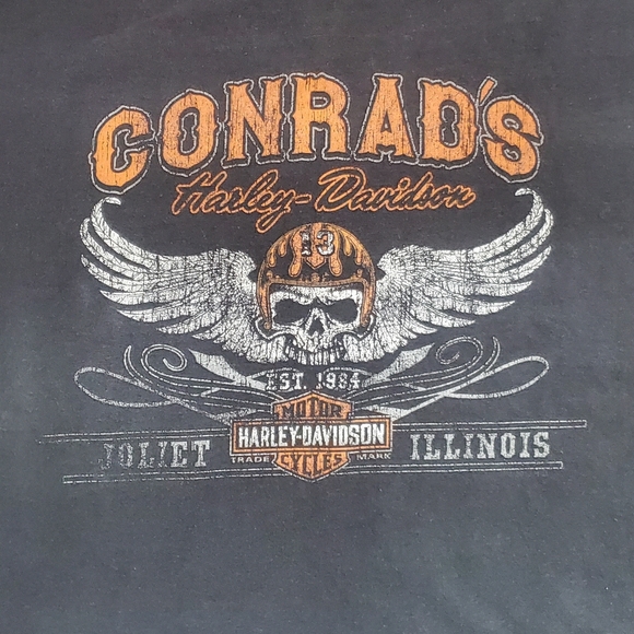 *SOLD* Frankenstein and Werewolf Harley Davidson Tshirt - Picture 6 of 8